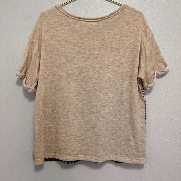 Velvet By Graham & Spencer Pattern Short Sleeve Top Women's M - Picture 2 of 5